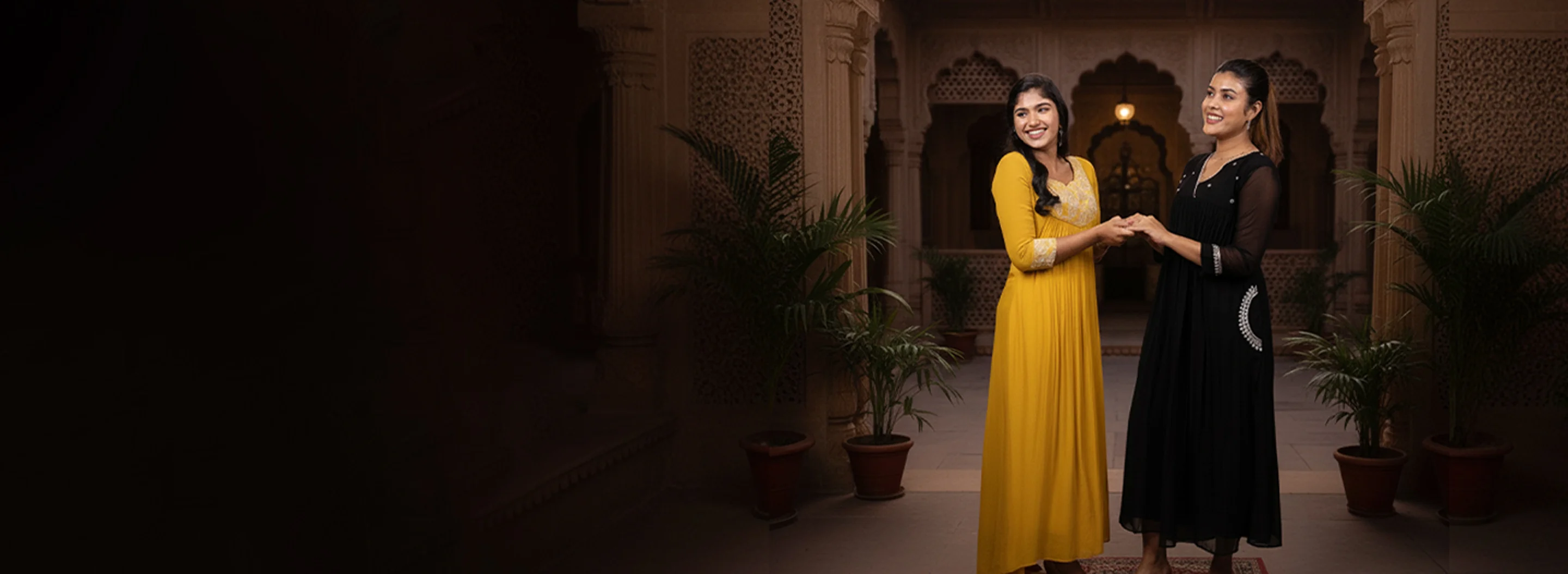 Handcrafted embellished silk ethnic wear and traditional Indian fashion